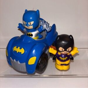 Fisher-Price Little People Batman and Batgirl Car Set